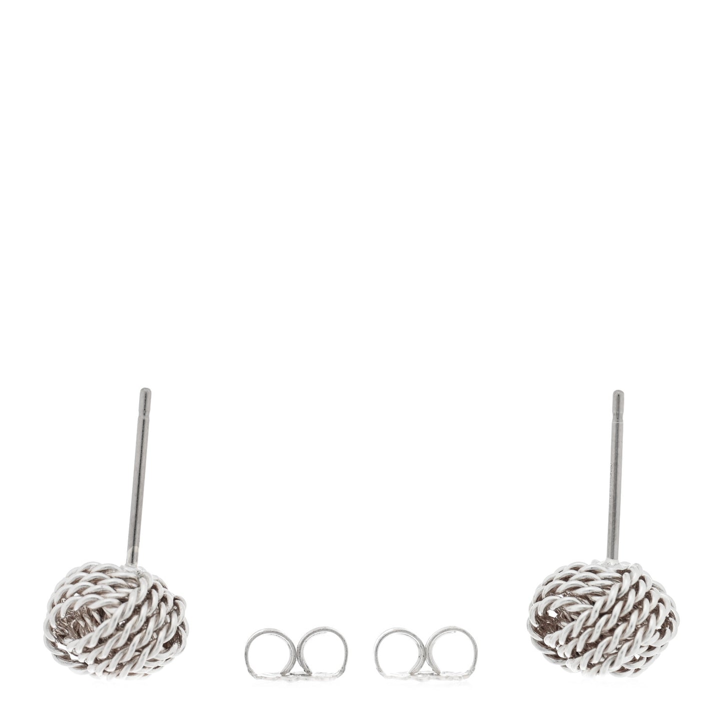 Sterling Silver Twist Knot Earrings