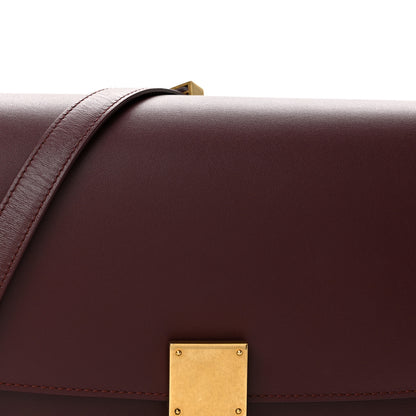 Celine Box Calfskin Medium Classic Box Flap Bag Burgundy 9 of 13