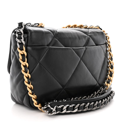 Chanel Lambskin Quilted Medium Chanel 19 Flap Black 3 of 11