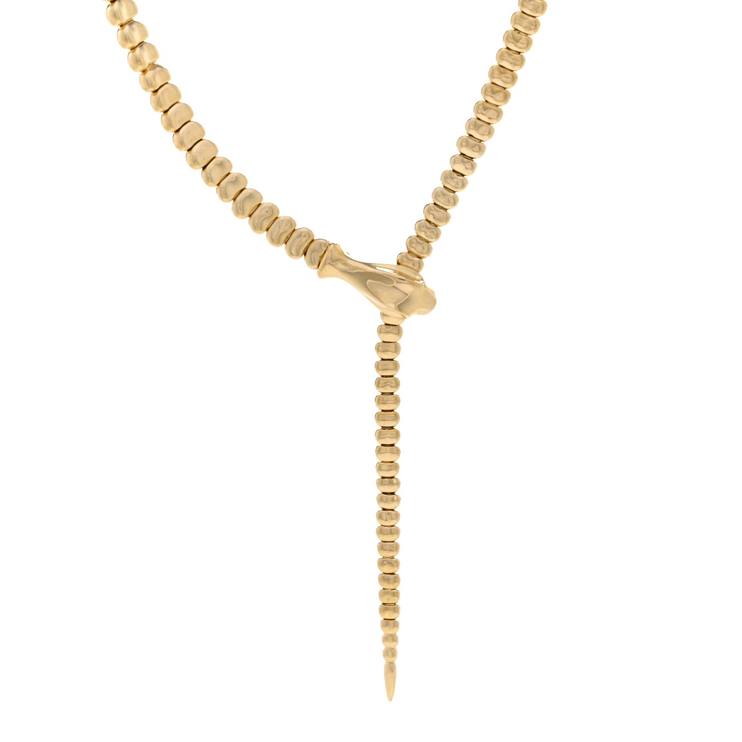 Tiffany 18K Yellow Gold Elsa Peretti Snake Necklace 1 of 4