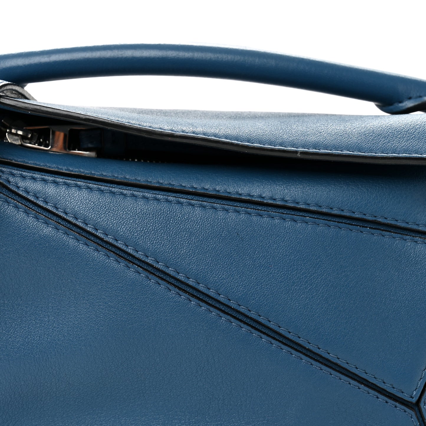 Calfskin Mini Puzzle Bag Blue