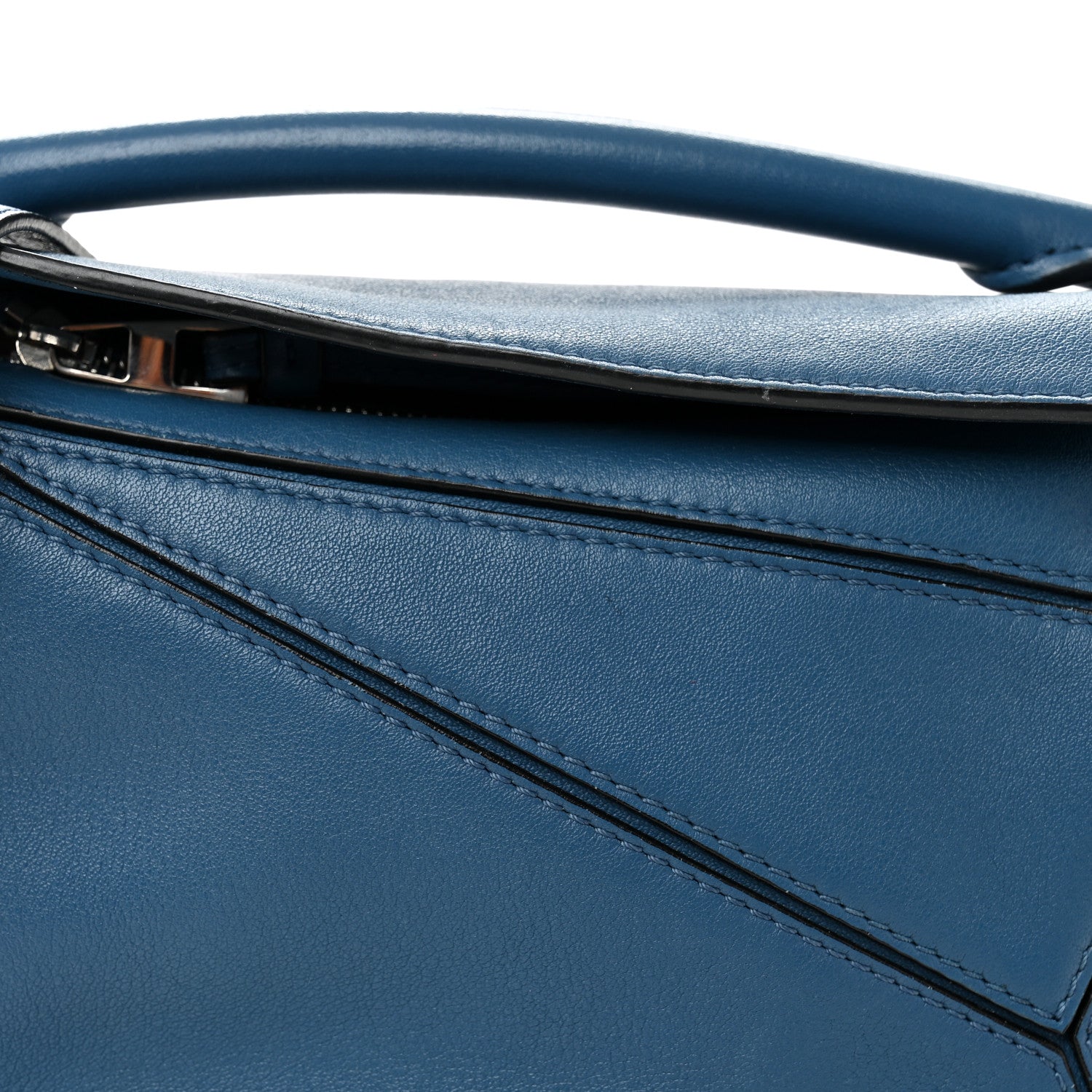 Loewe Calfskin Mini Puzzle Bag Blue 8 of 11