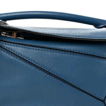 Loewe Calfskin Mini Puzzle Bag Blue 8 of 11