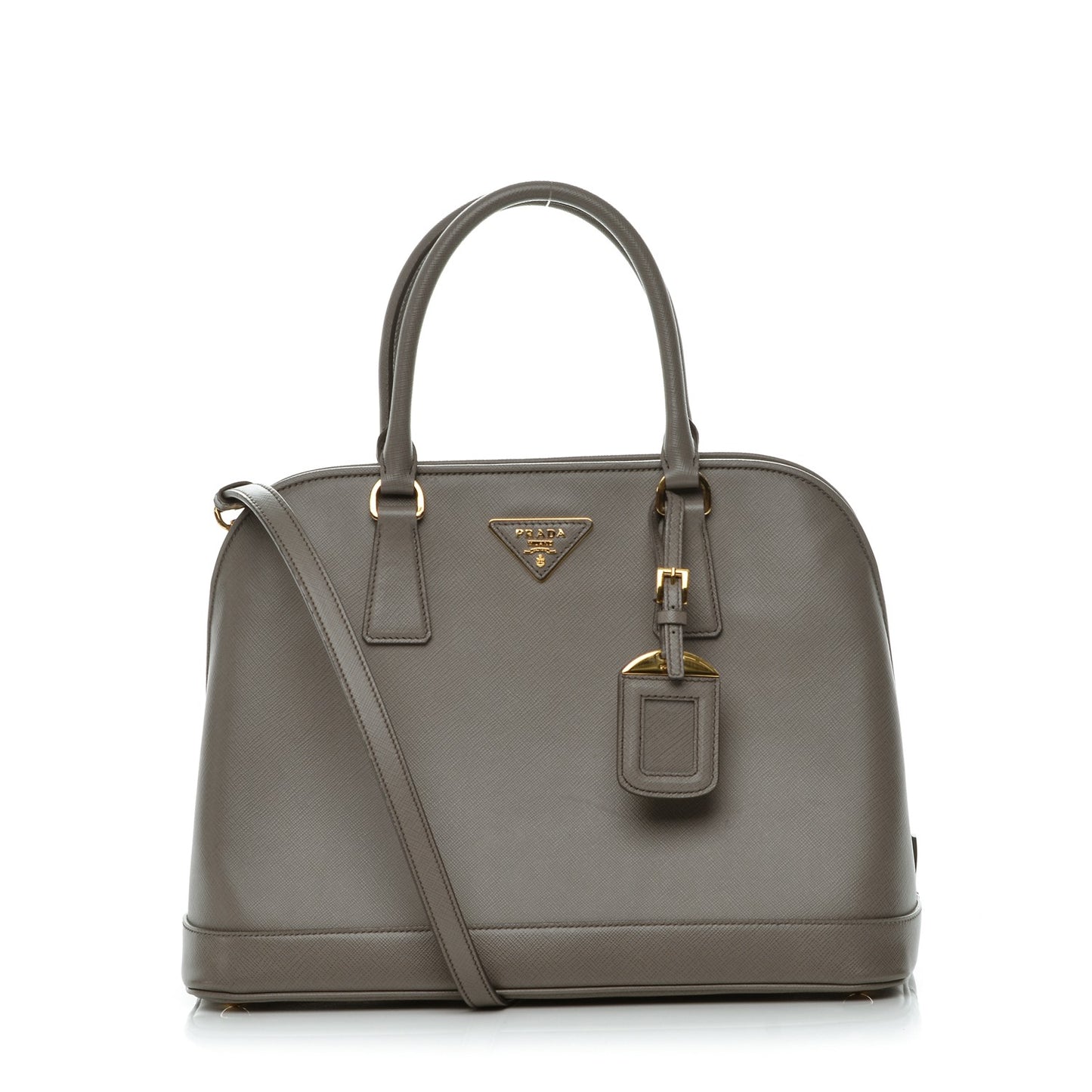 Saffiano Lux Open Promenade Tote Argilla