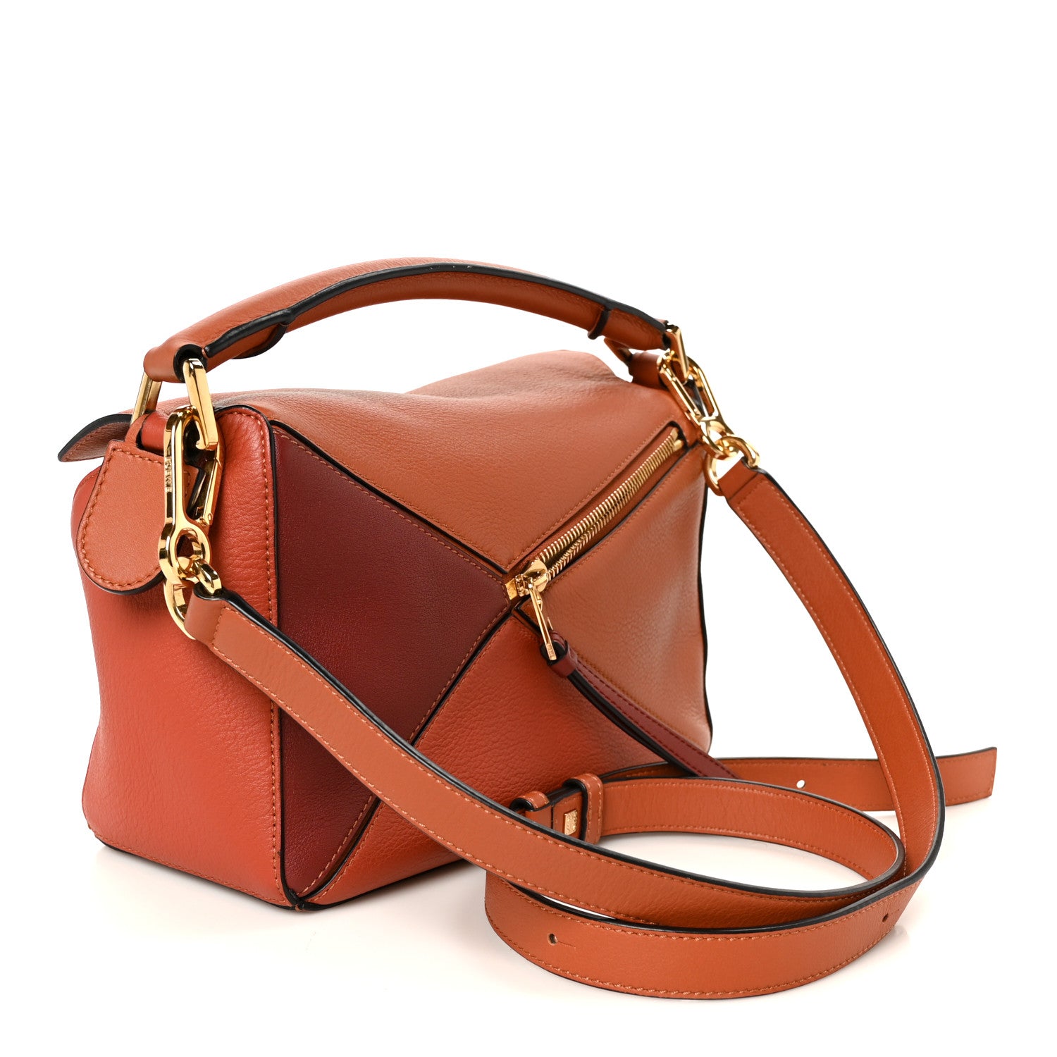 Loewe Calfskin Small Puzzle Bag Spice Orange Pumpkin 3 of 11