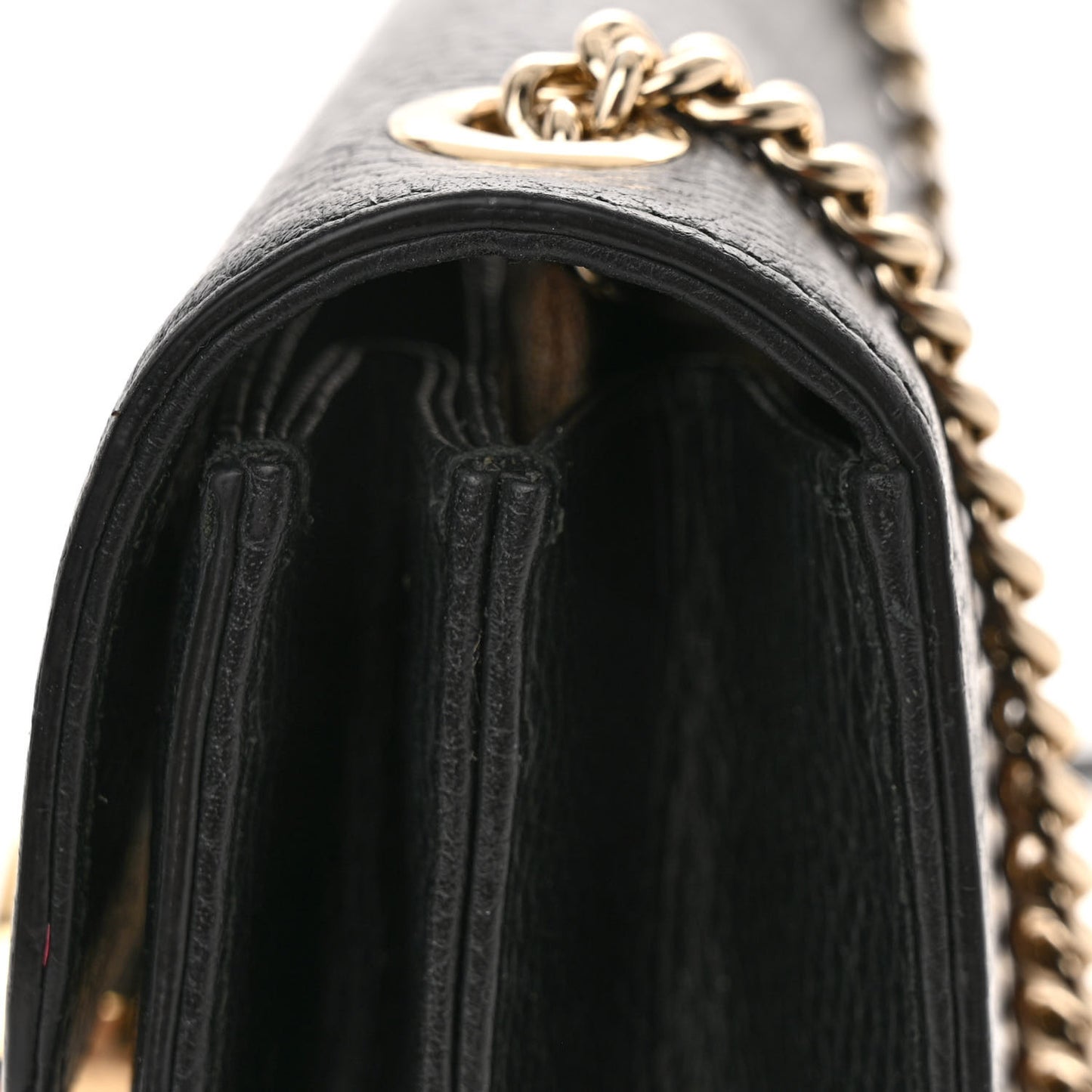 Dollar Calfskin Small Interlocking G Shoulder Bag Black