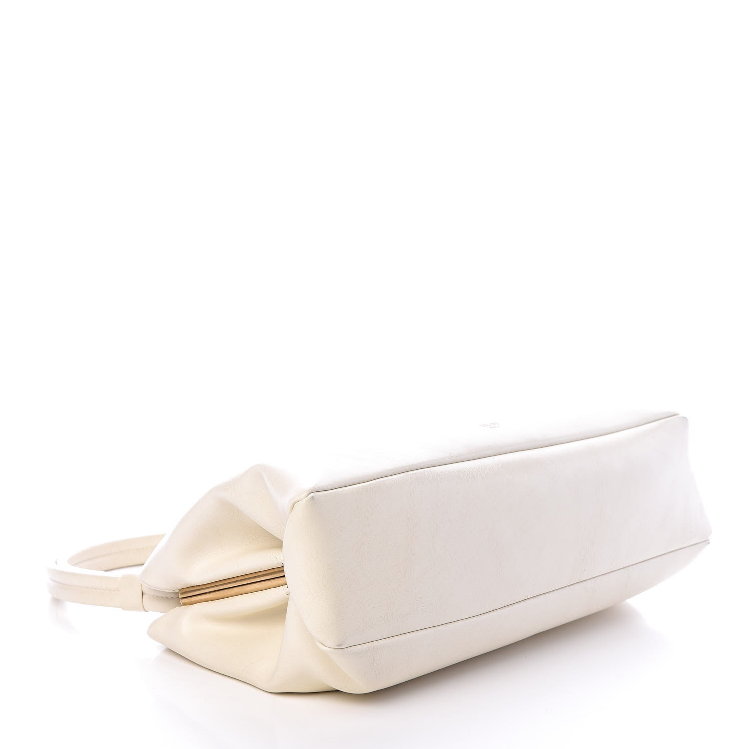 Celine Smooth Calfskin Eyelet Small Top Handle Bag White 4 of 10