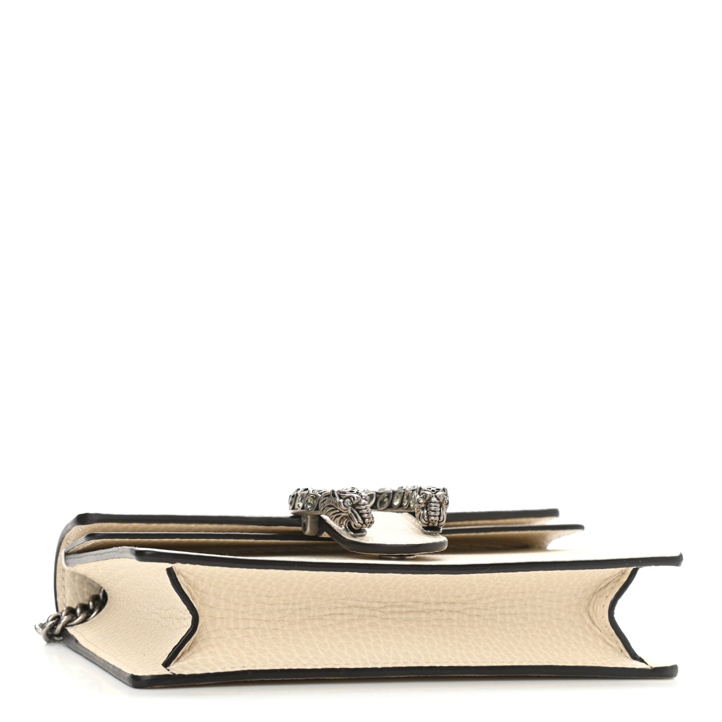 Dollar Calfskin Crystal Super Mini Dionysus Shoulder Bag Mystic White Black Diamond