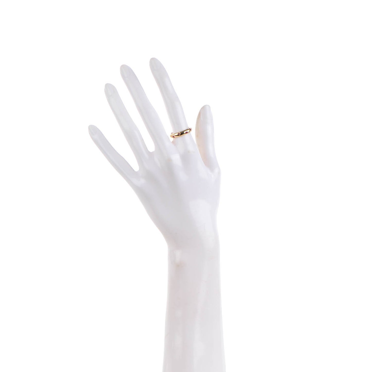 18K Yellow Gold Ruby Etoile Band Ring 7