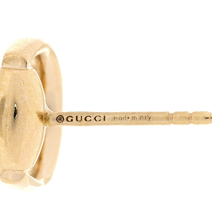 Gucci 18K Yellow Gold Horsebit Earrings 5 of 5