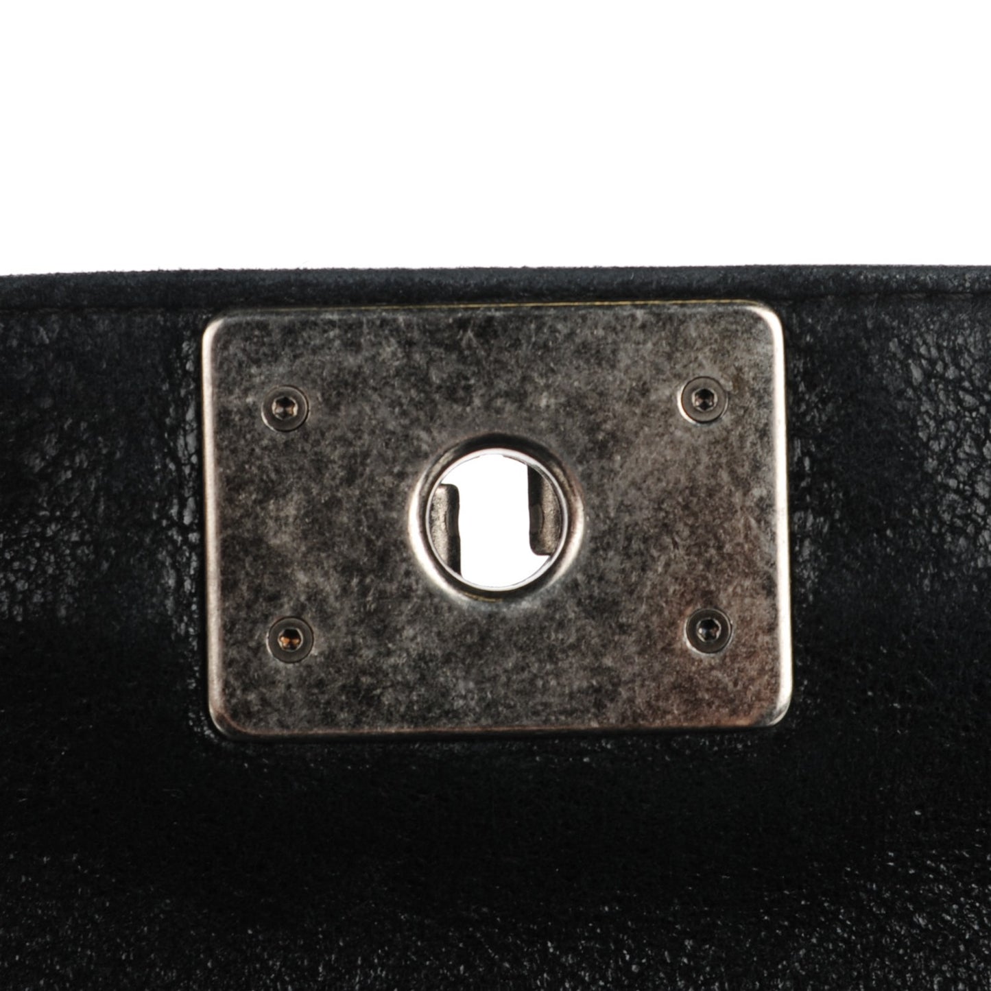 Goatskin Quilted Large Gentle Boy Flap Black