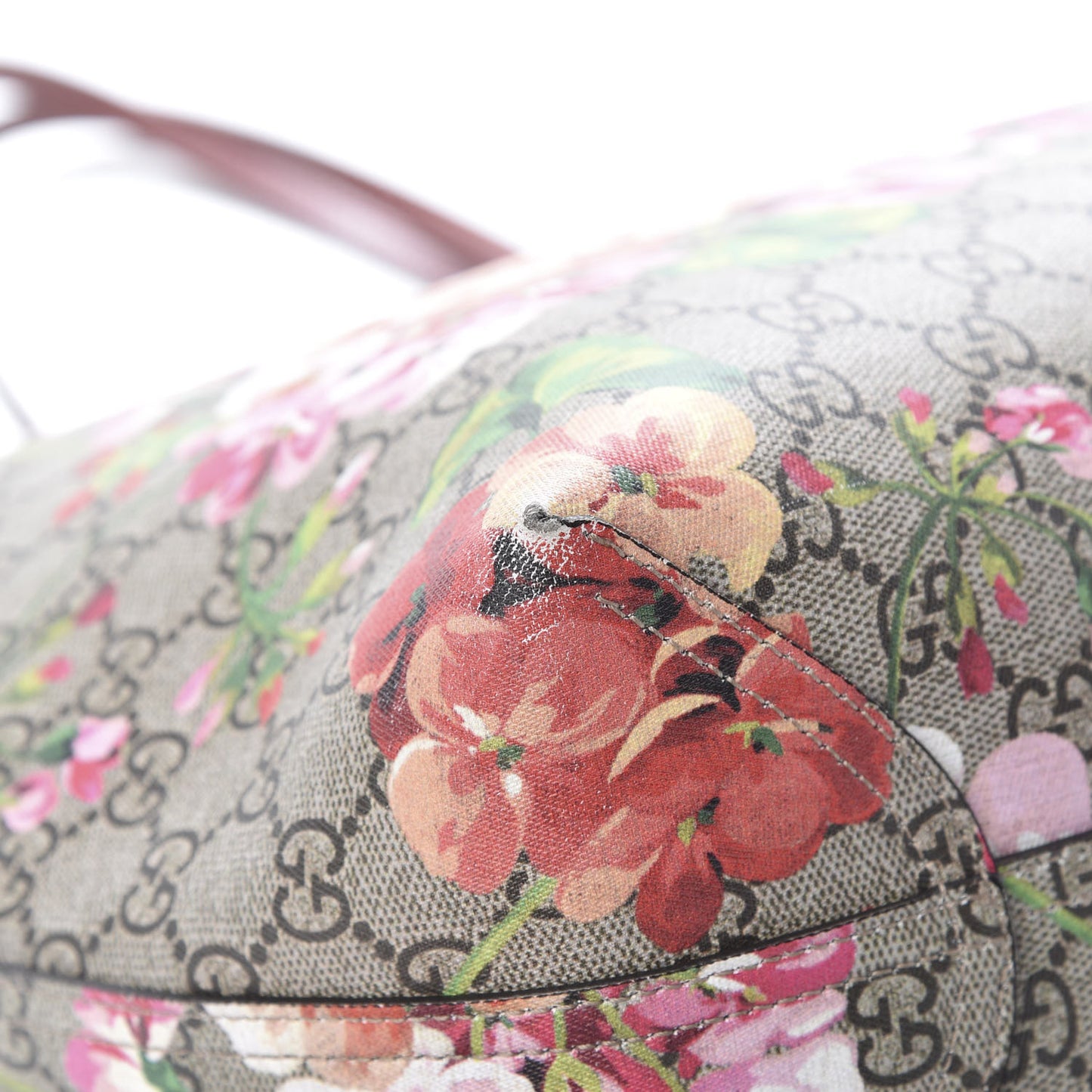 GG Supreme Monogram Blooms Medium Reversible Tote Beige Multicolor Dry Rose