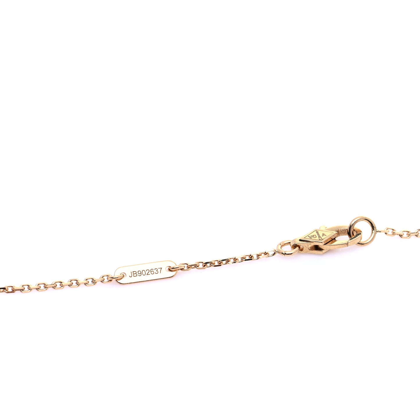 18K Yellow Gold Mother of Pearl Sweet Alhambra Pendant Necklace