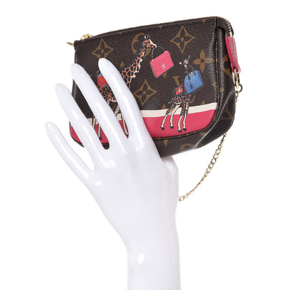 Louis Vuitton Monogram 2017 Christmas Animation Mini Pochette Accessories 2 of 7