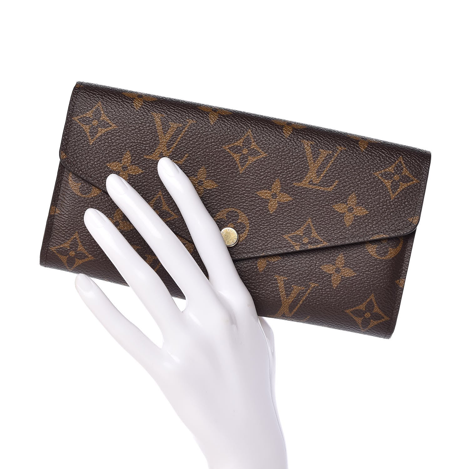 Louis Vuitton Monogram Sarah Wallet NM Rose Ballerine 2 of 7