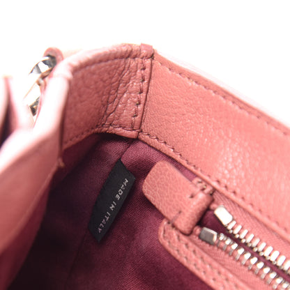 Miu Miu Goatskin Madras Chain Shoulder Bag Pink 7 of 14