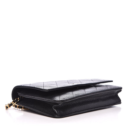 Chanel Caviar Quilted Wallet On Chain WOC Black 4 of 13