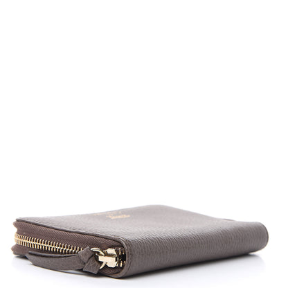 Gucci Dollar Calfskin Bi-Color Medium Swing Zip Around Wallet Grey Field Soft Pink 4 of 8