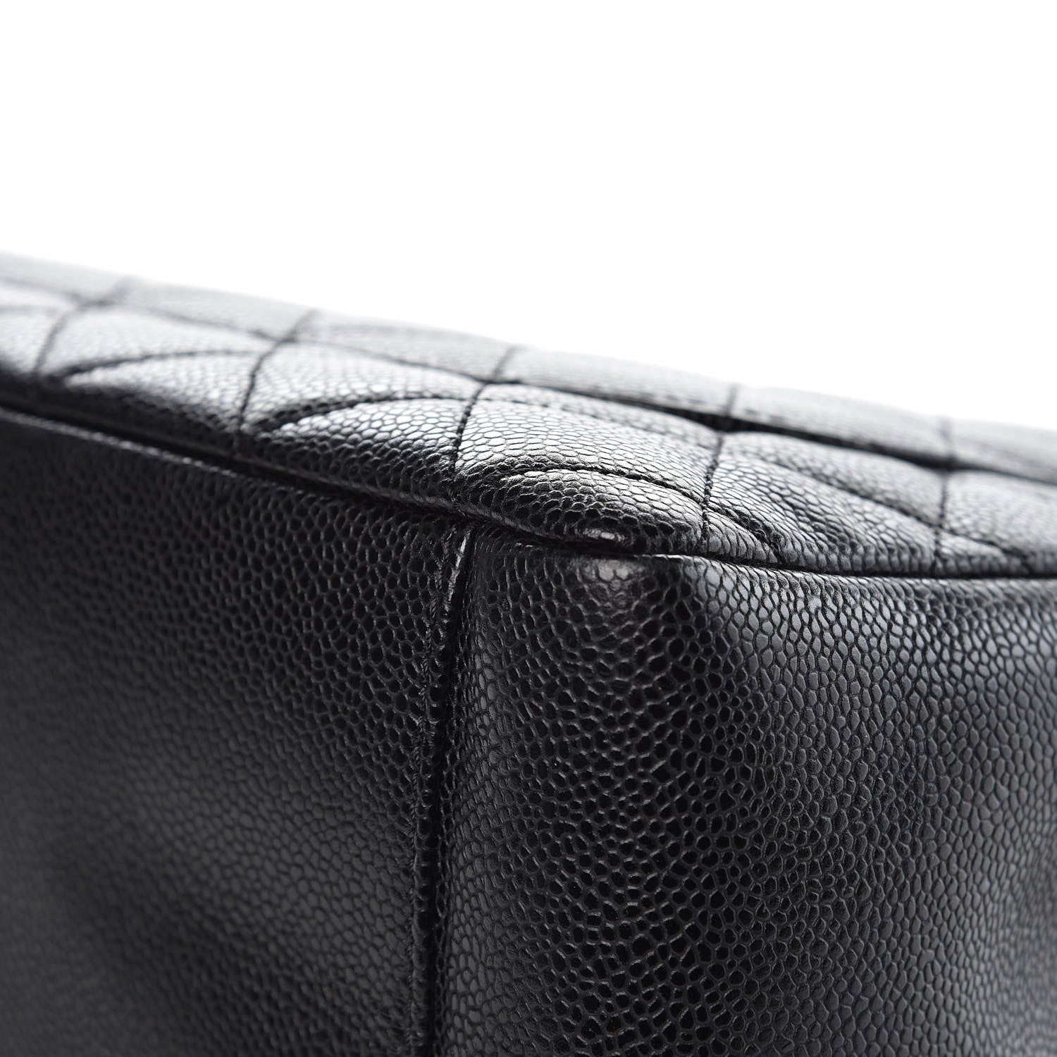 Chanel Caviar Quilted Grand Shopping Tote GST Black 10 of 12