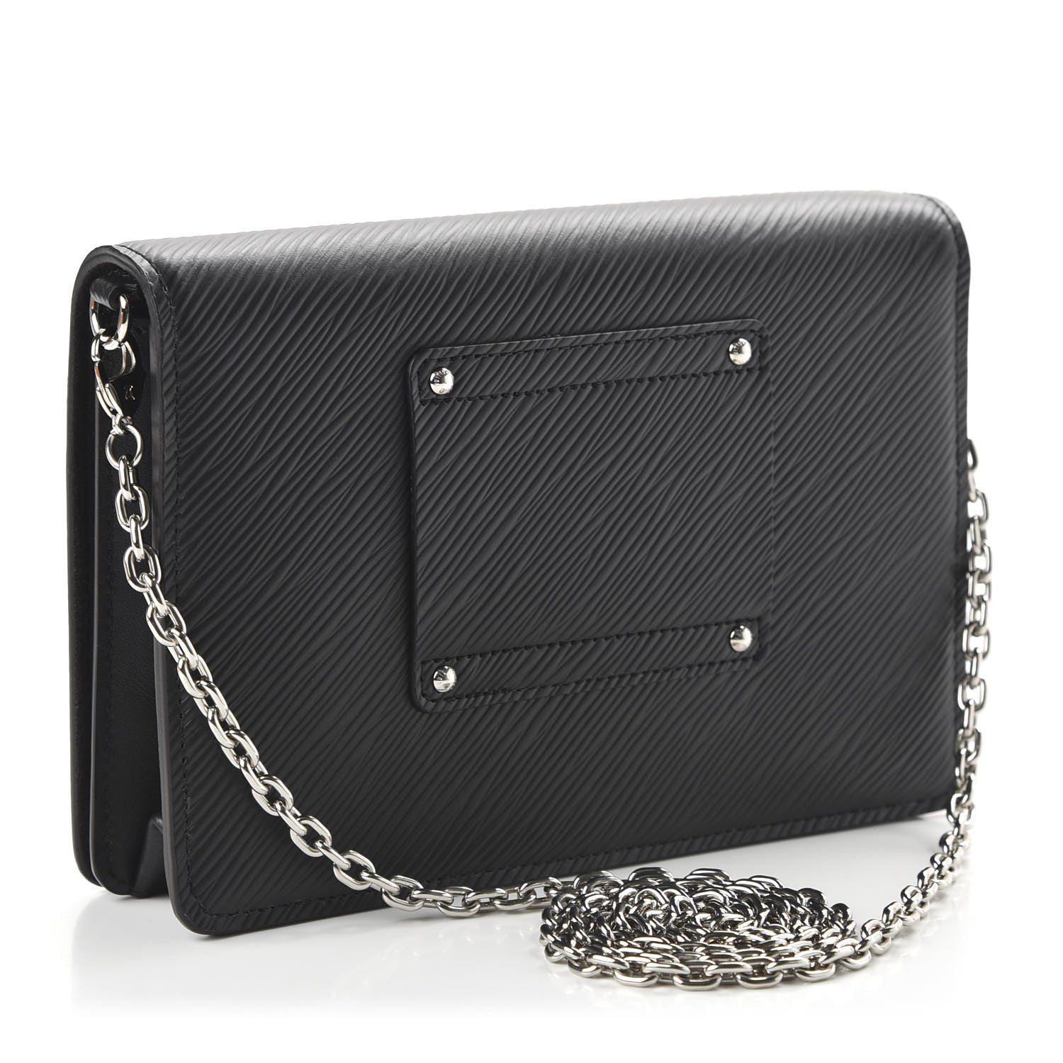Louis Vuitton Epi Twist Belt Chain Wallet Black 3 of 10