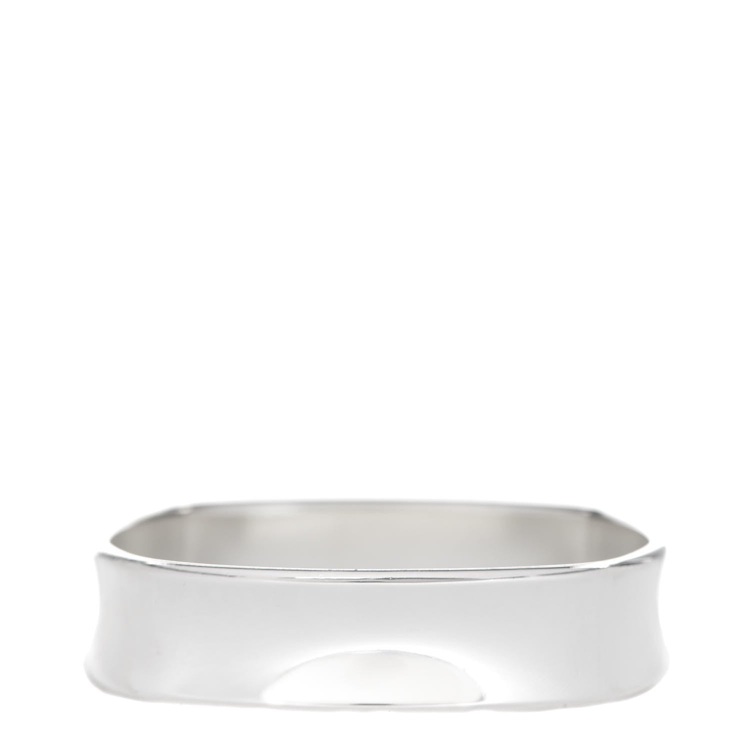 Tiffany Sterling Silver 1837 Cushion Bangle Bracelet 2 of 3