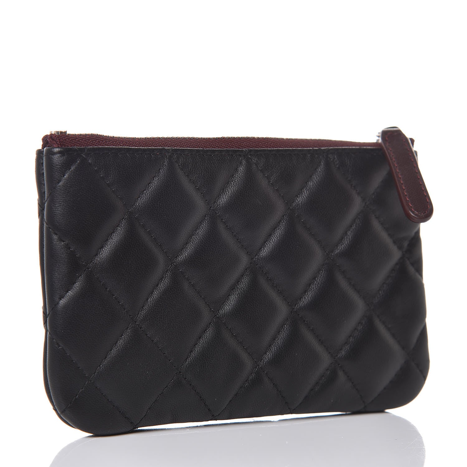 Chanel Lambskin Quilted Small Cosmetic Case Black 3 of 8