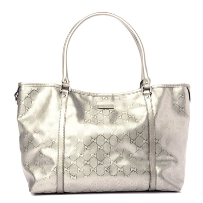 Gucci Imprime Monogram Medium Joy Tote Silver 1 of 10