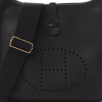 Hermes Taurillon Clemence Evelyne III PM Black 8 of 11