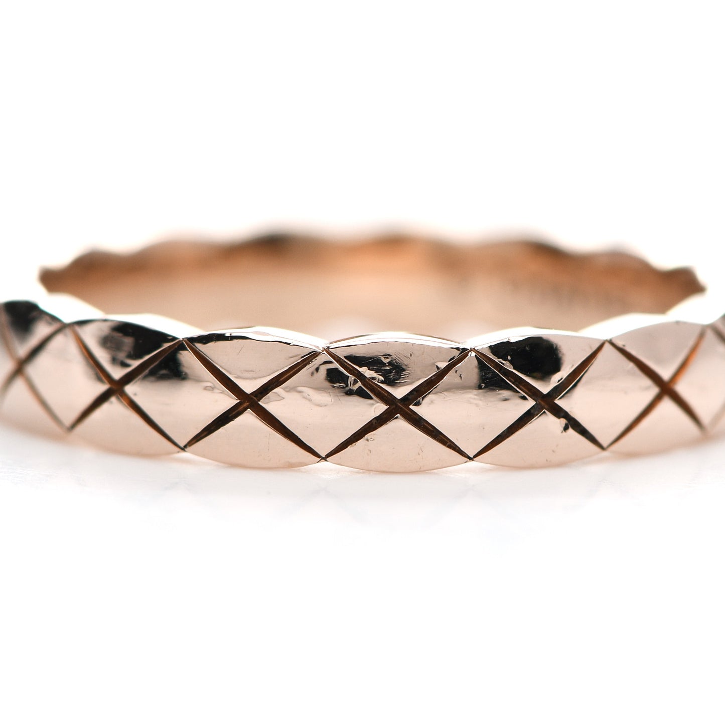 18K Beige Gold Mini Coco Crush Ring 50 5.25