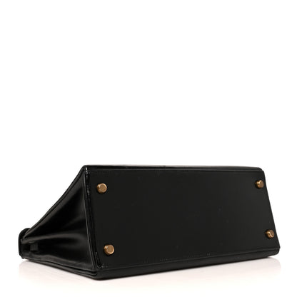 Hermes Box Kelly Retourne 28 Black 3 of 12