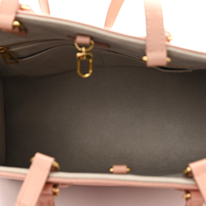 Louis Vuitton Empreinte Monogram Giant Onthego MM Rose Trianon Creme 5 of 10