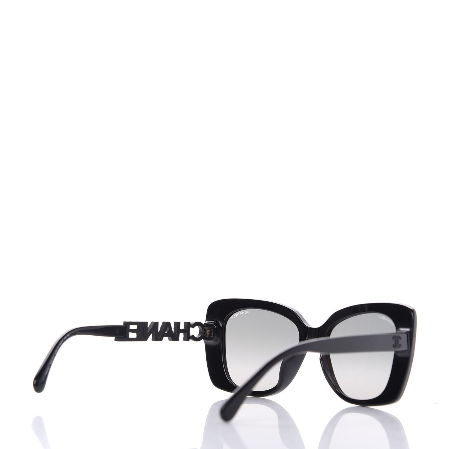 Acetate Strass Square Sunglasses 5422 Black