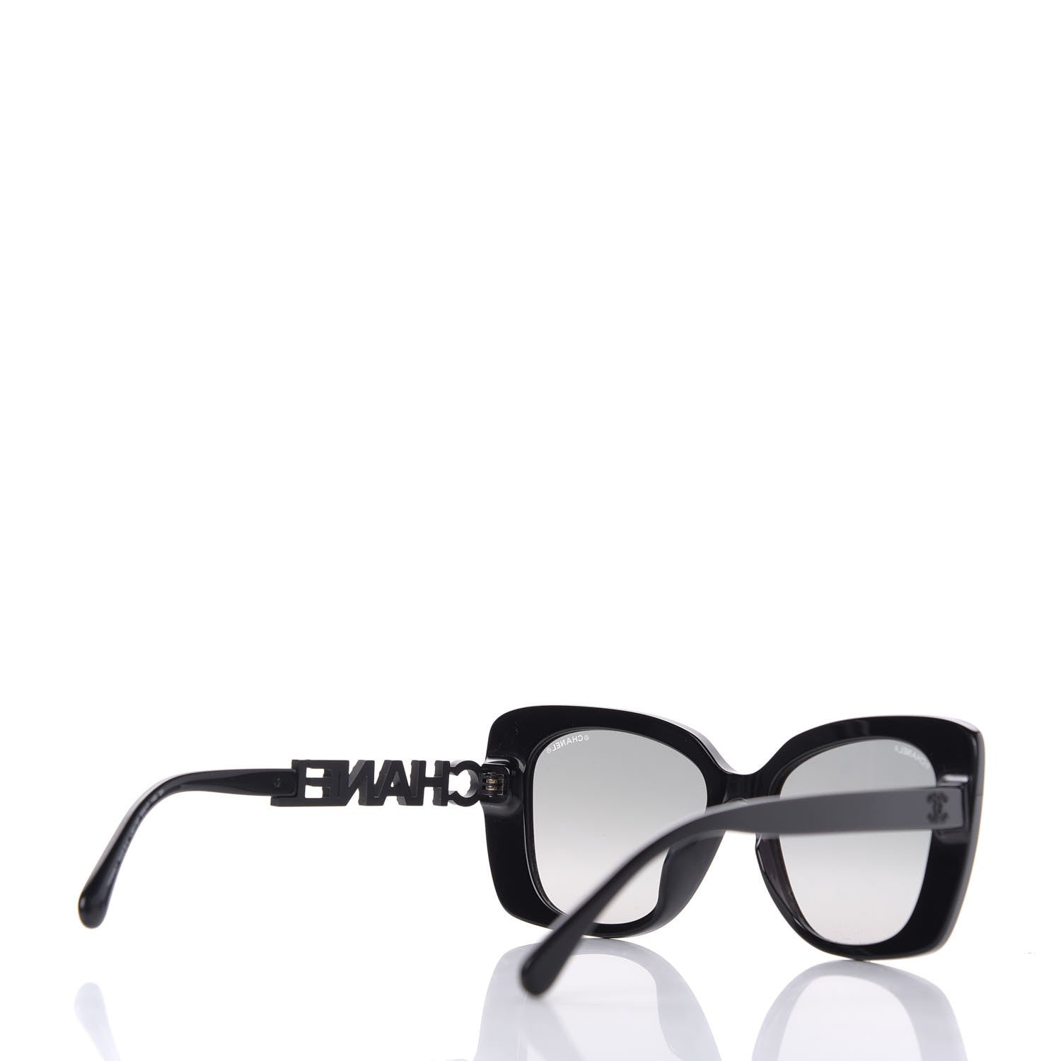 Chanel Acetate Strass Square Sunglasses 5422 Black 4 of 8