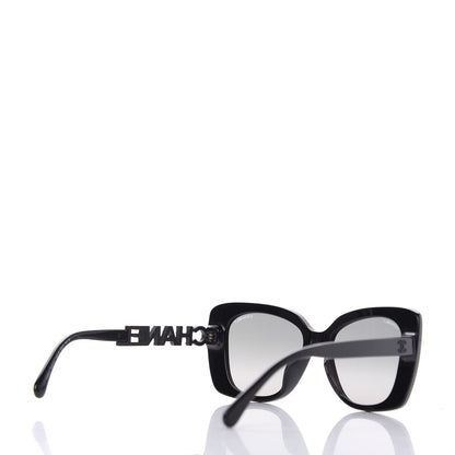 Chanel Acetate Strass Square Sunglasses 5422 Black 4 of 8