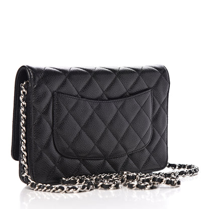Chanel Caviar Quilted Wallet On Chain WOC Black 3 of 12