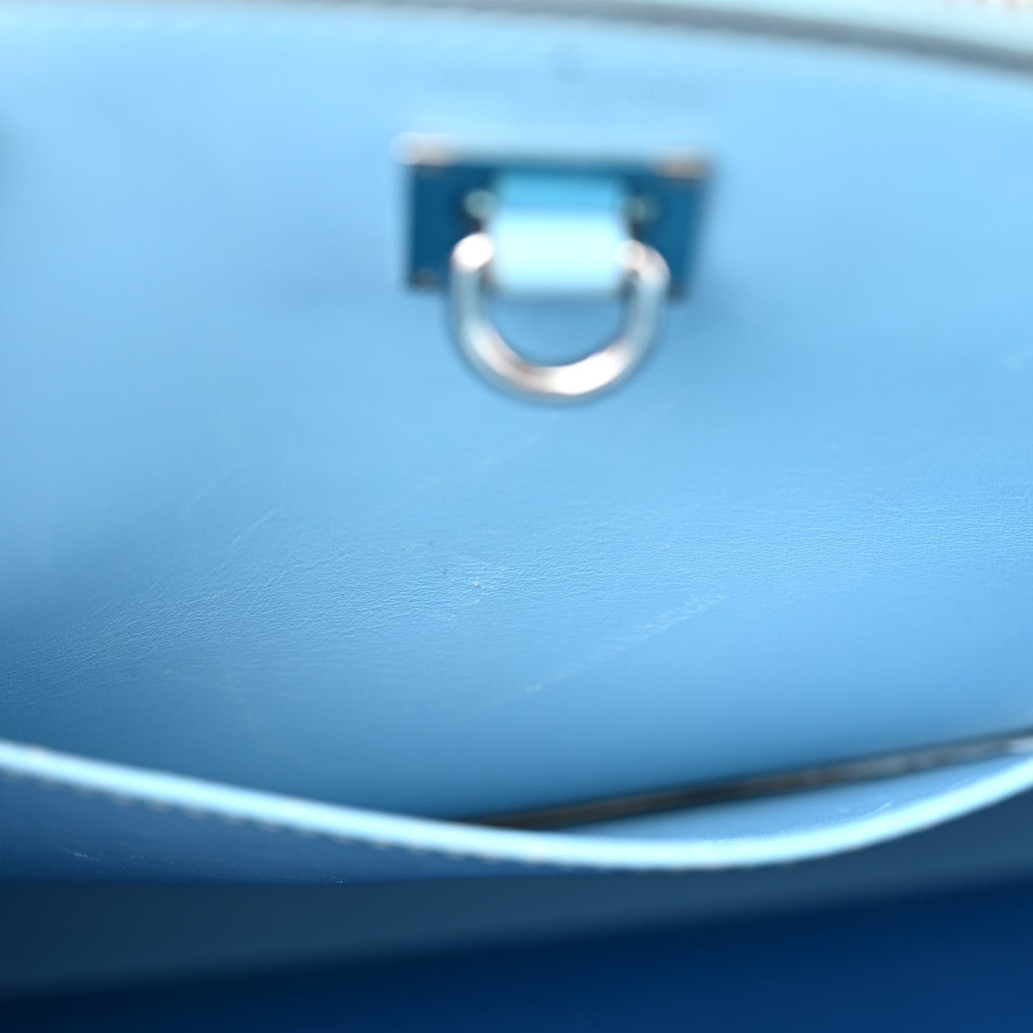 Louis Vuitton Calfskin City Steamer PM Silver Blue 10 of 11