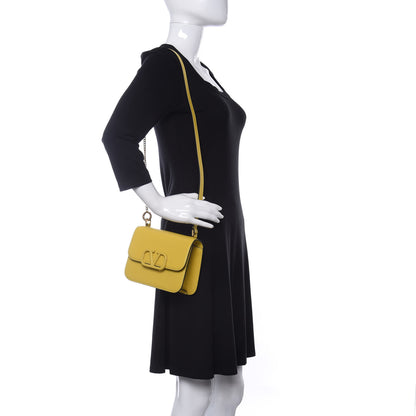 Valentino Garavani Smooth Calfskin Small VSling Shoulder Bag Senape 2 of 10