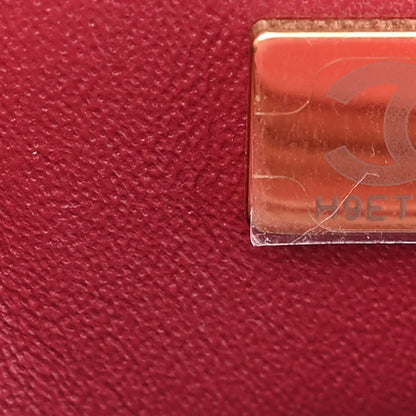 Chanel Lambskin Quilted Mini Rectangular Flap Burgundy 7 of 10