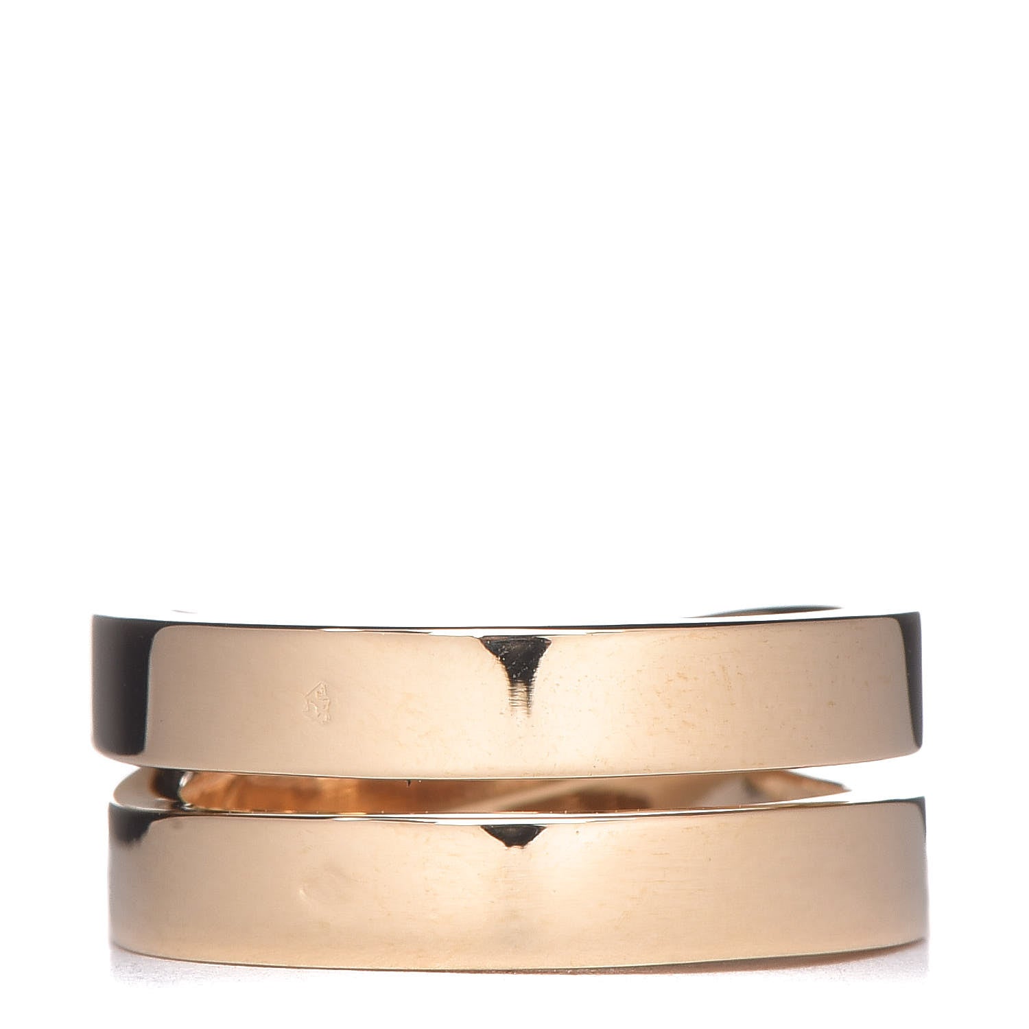 Cartier 18K Yellow Gold 9mm Paris Nouvelle Vague Ring 55 7.25 3 of 4