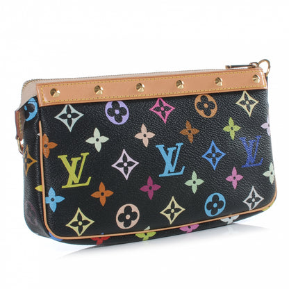 Louis Vuitton Monogram Multicolor Pochette Accessories Black 3 of 8