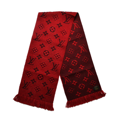 Louis Vuitton Wool Silk Logomania Scarf Rubis 1 of 4