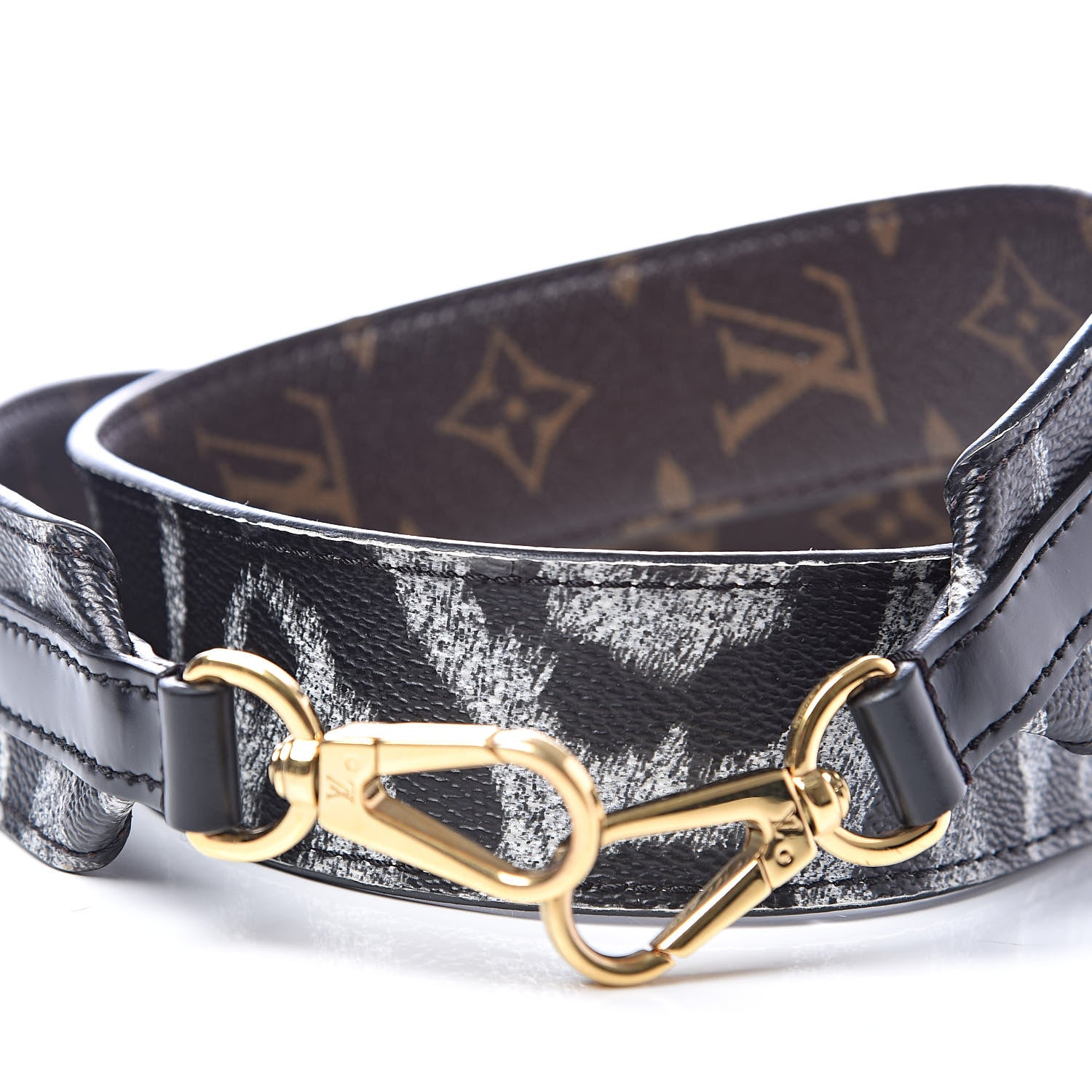 Louis Vuitton Monogram Animal Bandouliere Shoulder Strap Grey 5 of 8
