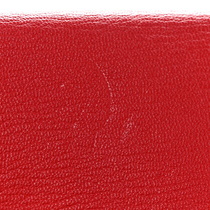 Hermes Chevre Mysore Kelly Longue Wallet Rouge Casaque 9 of 10