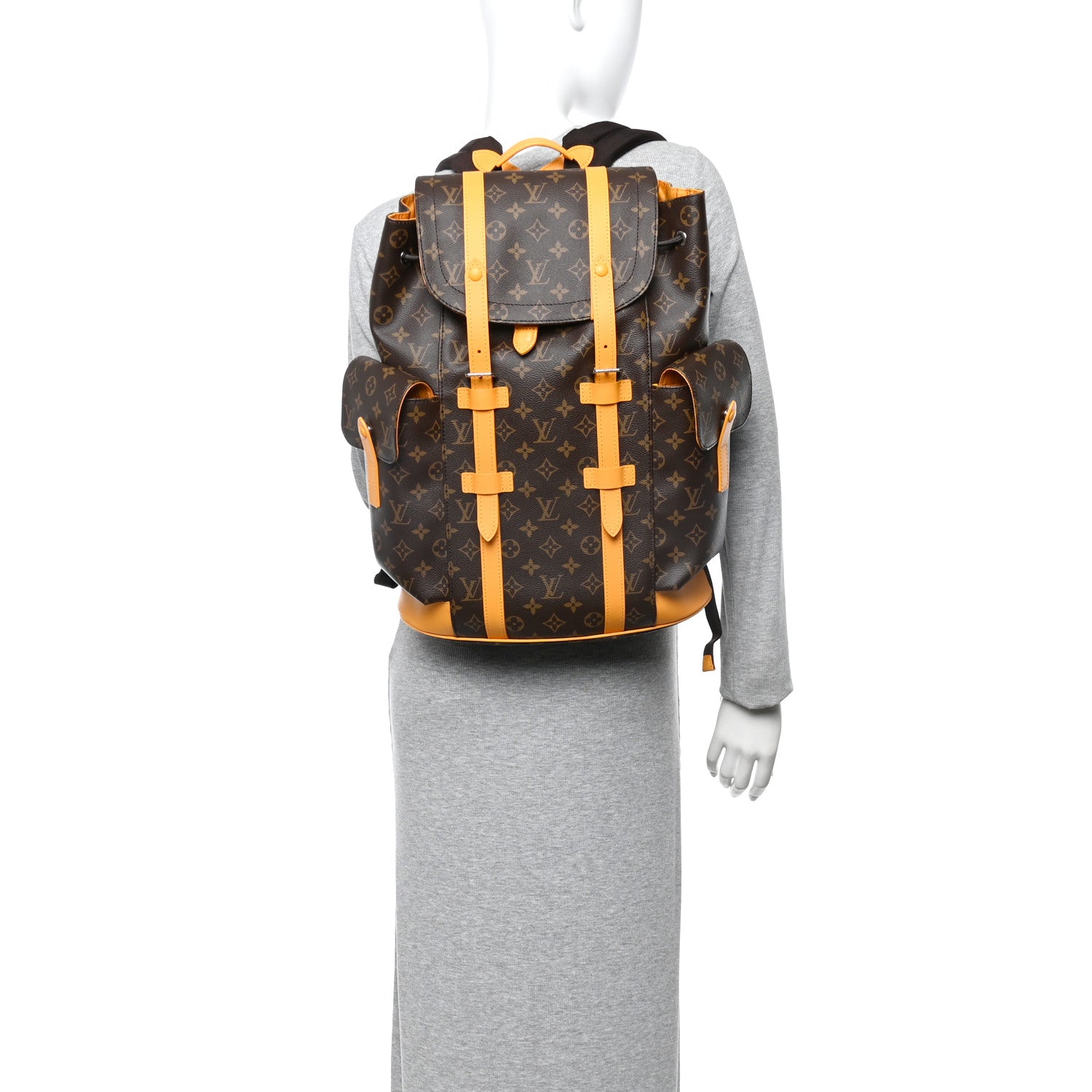 Louis Vuitton Monogram Macassar Christopher MM Backpack Safran Yellow 2 of 9