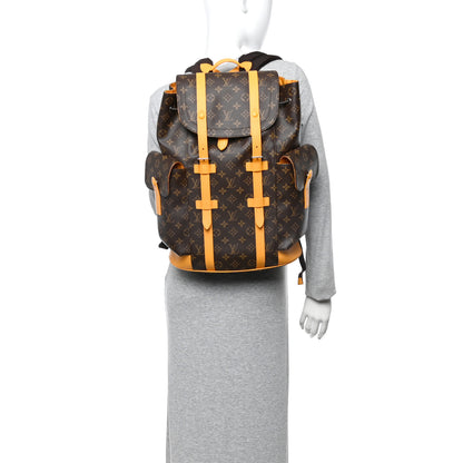 Louis Vuitton Monogram Macassar Christopher MM Backpack Safran Yellow 2 of 9