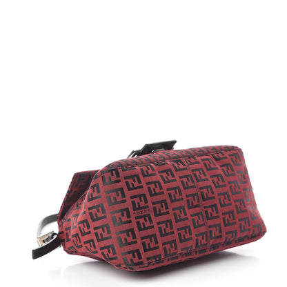 Fendi Zucchino Mini Mama Baguette Black Red 4 of 10