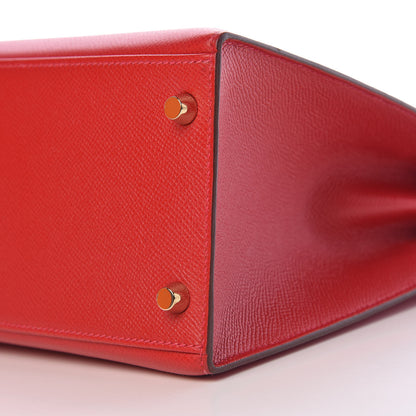 Hermes Epsom Kelly Sellier 28 Rouge Casaque 38 of 41