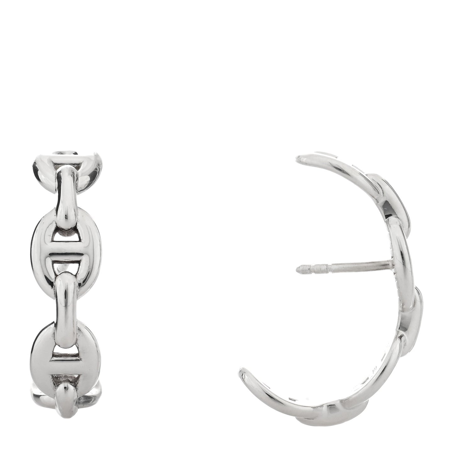 Sterling Silver Chaine D'Ancre Enchainee Climber Earrings