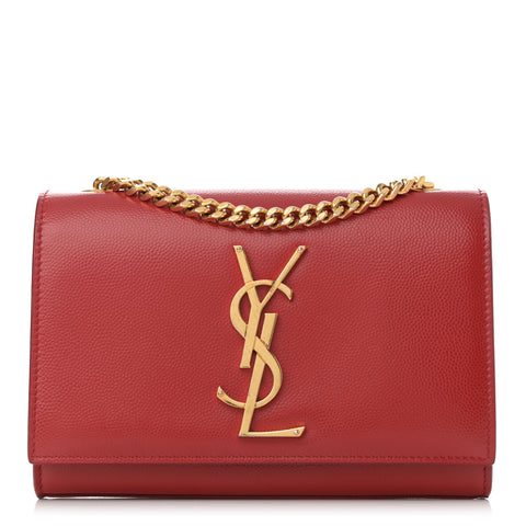 Grain De Poudre Small Monogram Kate Satchel Red