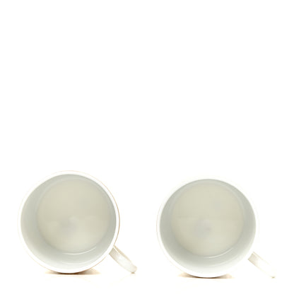 Hermes Porcelain Mosaique Au 24 Gold Coffee Cup and Saucer Set of 2 4 of 10
